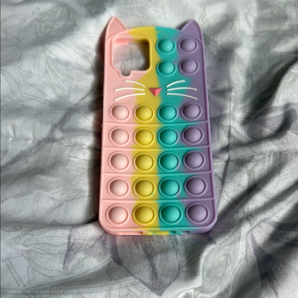 Colorful Cat Pop It Phone Case